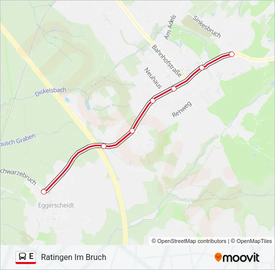 E Bus Line Map