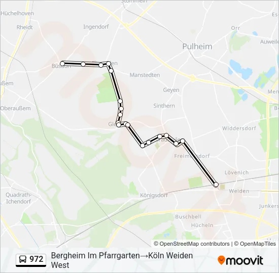 972 Bus Line Map