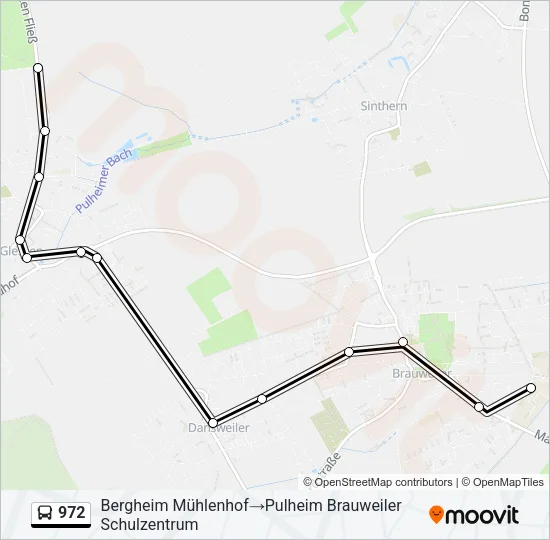 972 Bus Line Map