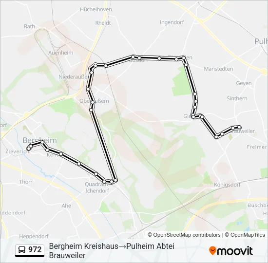972 Bus Line Map