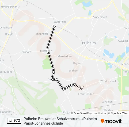 972 Bus Line Map