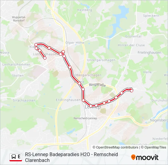 E Bus Line Map