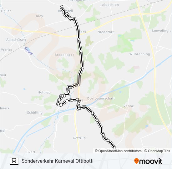 Автобус SF OTTMARSBOCHOLT: карта маршрута
