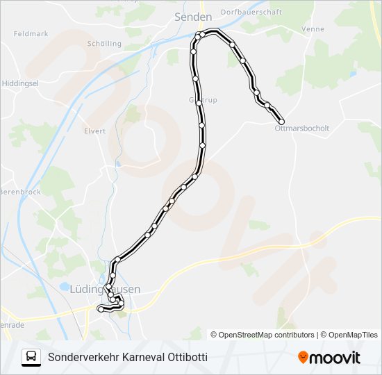 Автобус SF OTTMARSBOCHOLT: карта маршрута