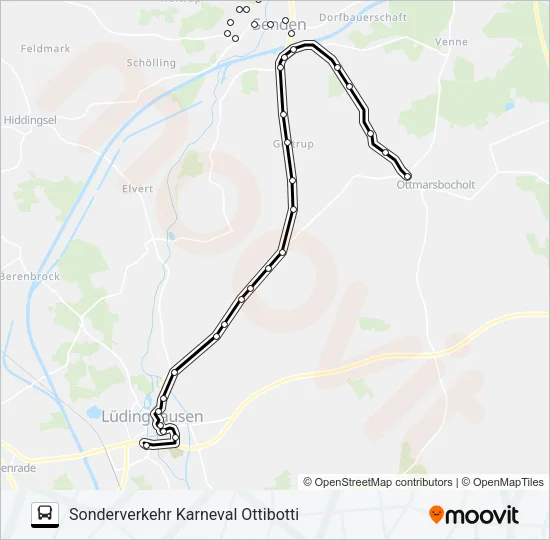 SF OTTMARSBOCHOLT Bus Line Map