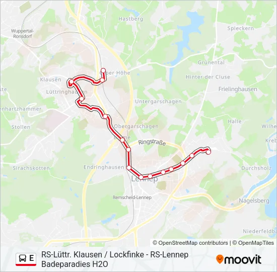 E Bus Line Map