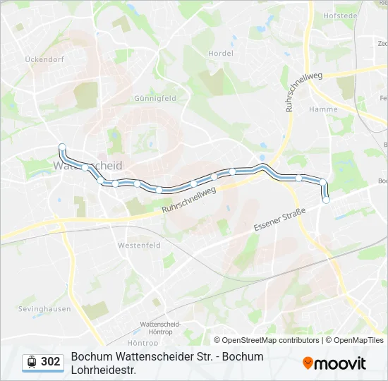 302 Light Rail Line Map