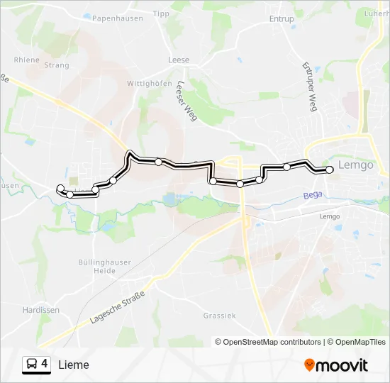 4 Bus Line Map