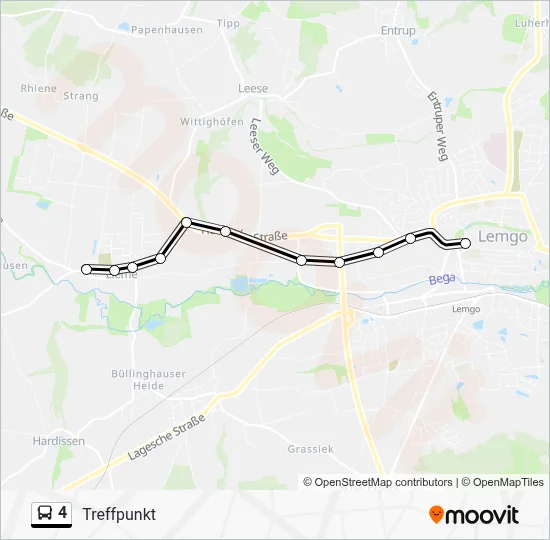 4 Bus Line Map