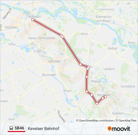 SB46 Bus Line Map
