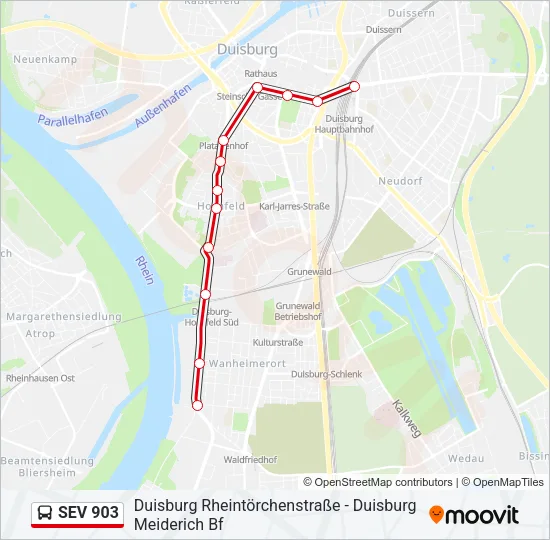 SEV 903 Bus Line Map