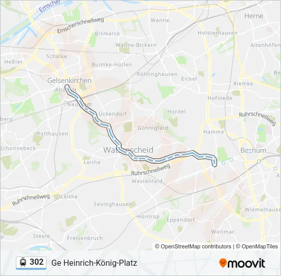 302 Light Rail Line Map