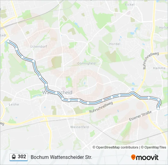 302 Light Rail Line Map