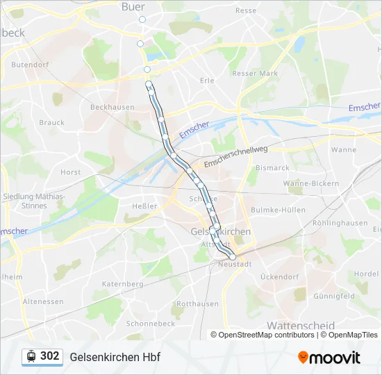 302 Light Rail Line Map