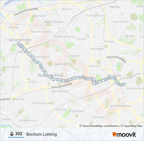 302 Light Rail Line Map