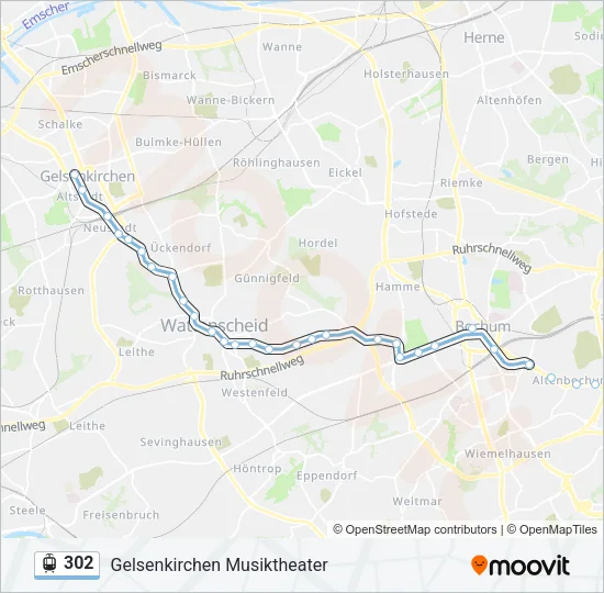 302 Light Rail Line Map