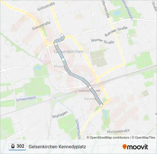 302 Light Rail Line Map