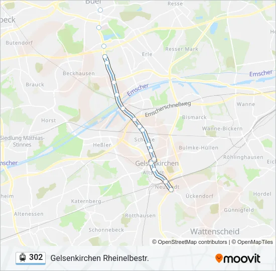 302 Light Rail Line Map