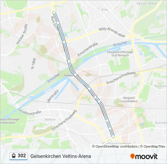 302 Light Rail Line Map