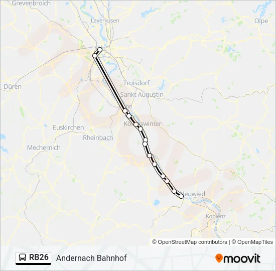 RB26 Bus Line Map
