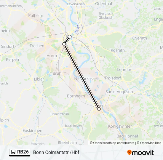 RB26 Bus Line Map