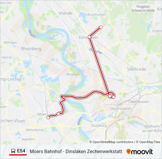 ES4 Bus Line Map