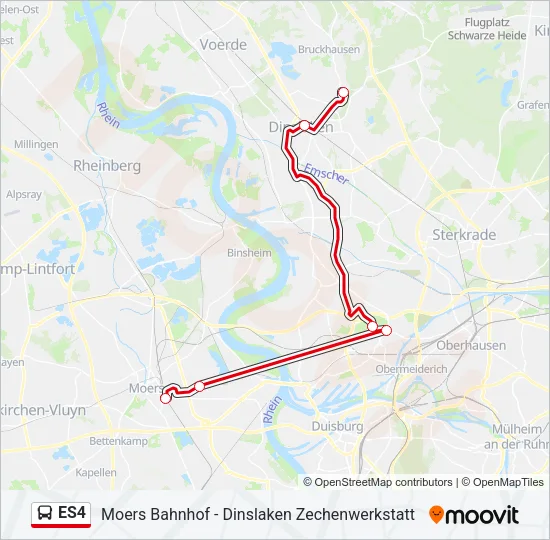 ES4 Bus Line Map
