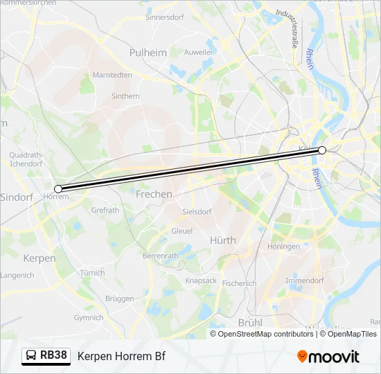 RB38  Line Map
