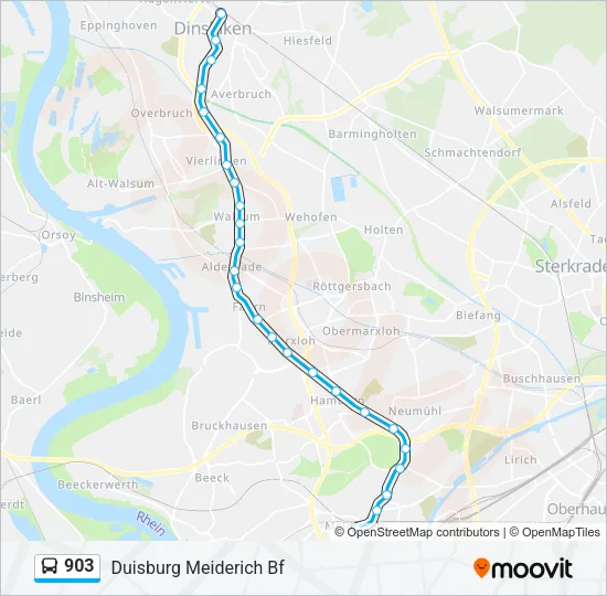 903 Bus Line Map