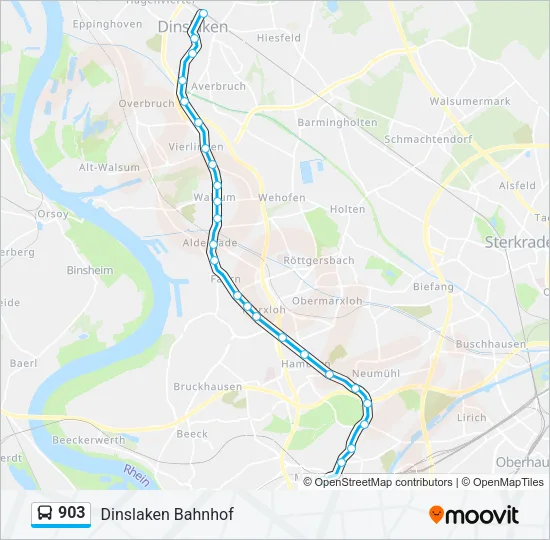 903 Bus Line Map