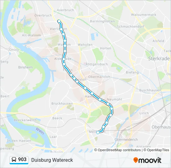 903 Bus Line Map