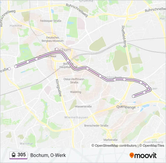 305 Light Rail Line Map