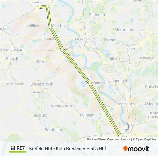 RE7 Bus Line Map