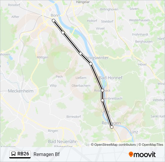 RB26 Bus Line Map