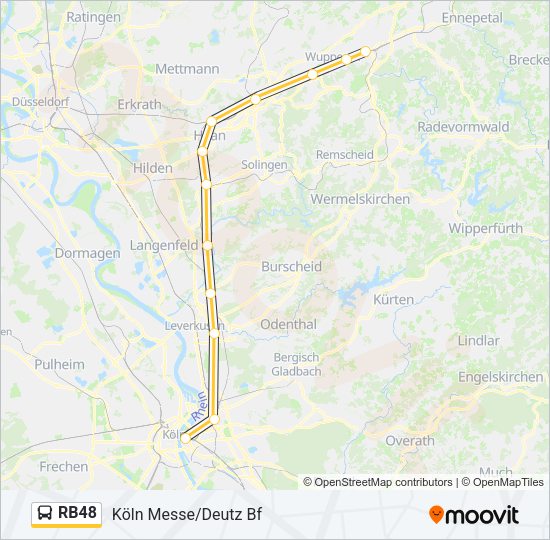 RB48 Bus Line Map