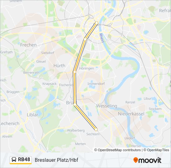 RB48 Bus Line Map