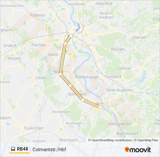 RB48 Bus Line Map