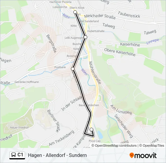 C1 Bus Line Map
