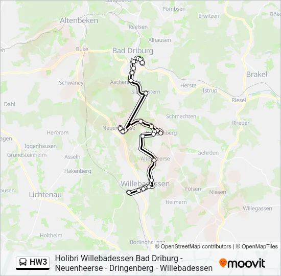 HW3 Bus Line Map