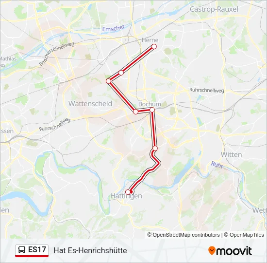 ES17 Bus Line Map