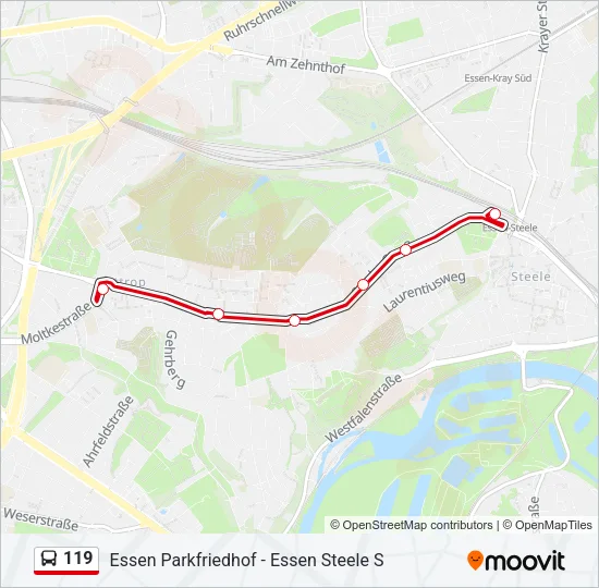 119 Bus Line Map