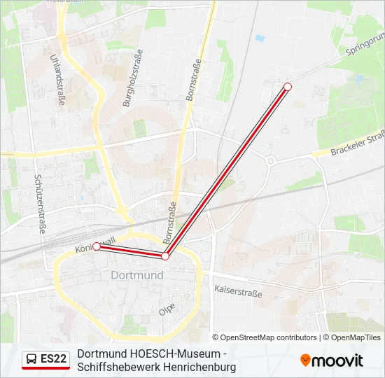 ES22 Bus Line Map