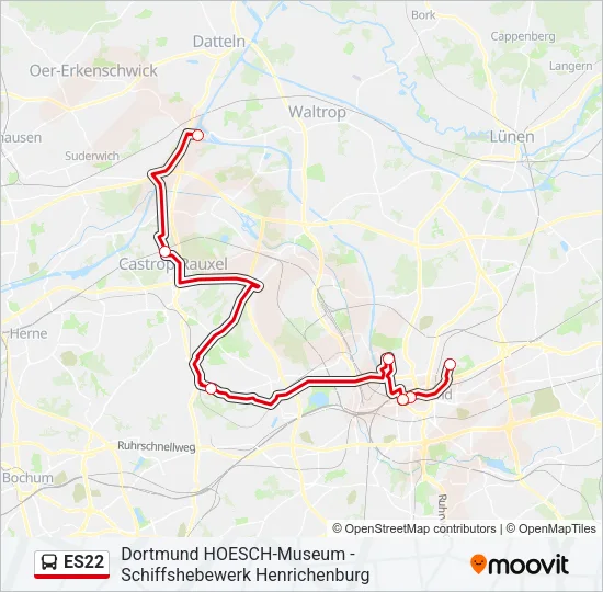 ES22 Bus Line Map