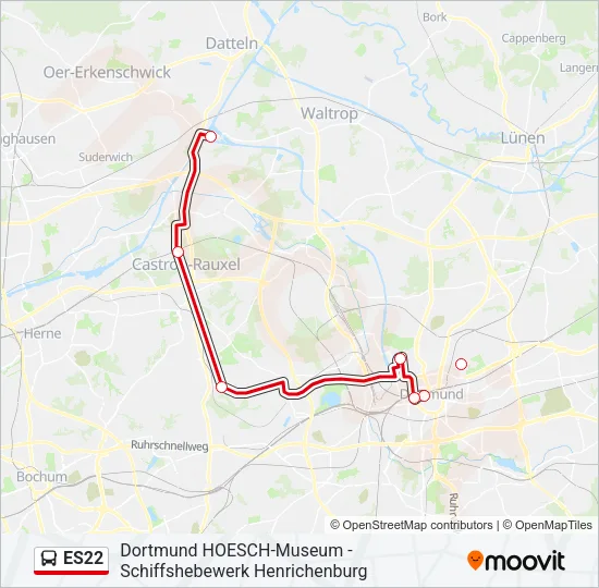 ES22 Bus Line Map