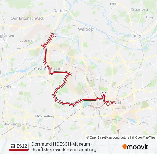 ES22 Bus Line Map