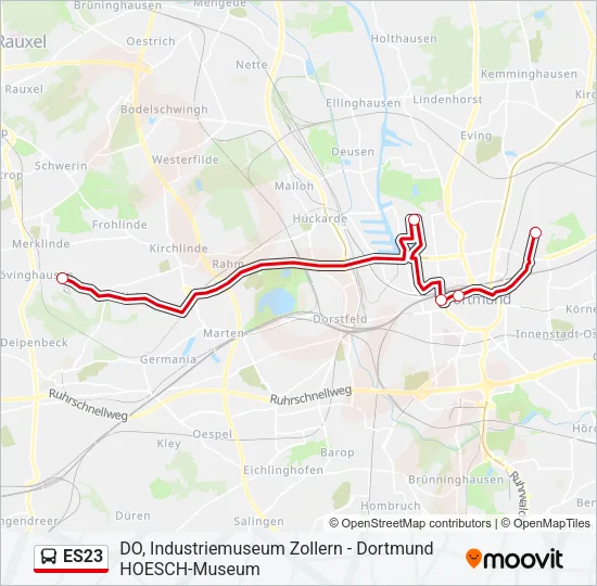 ES23 Bus Line Map