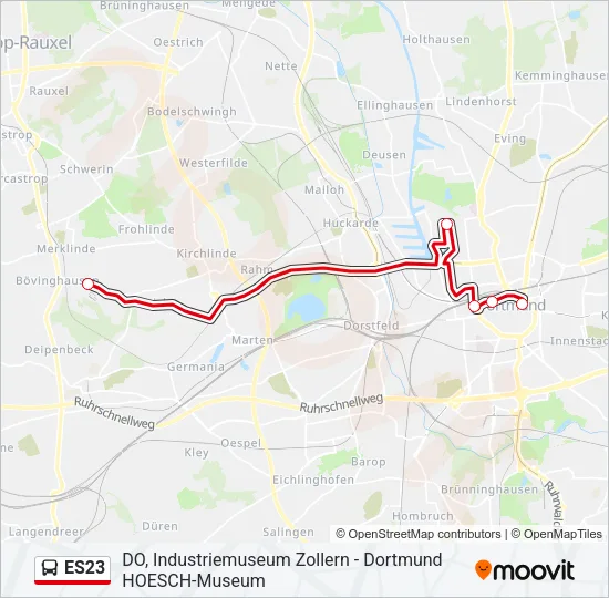 ES23 Bus Line Map