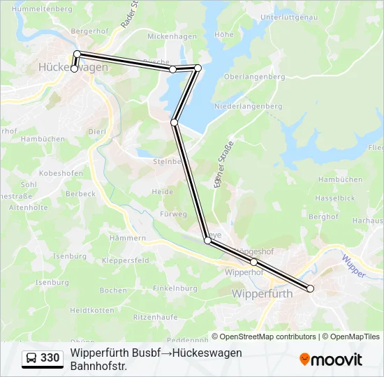330 Bus Line Map