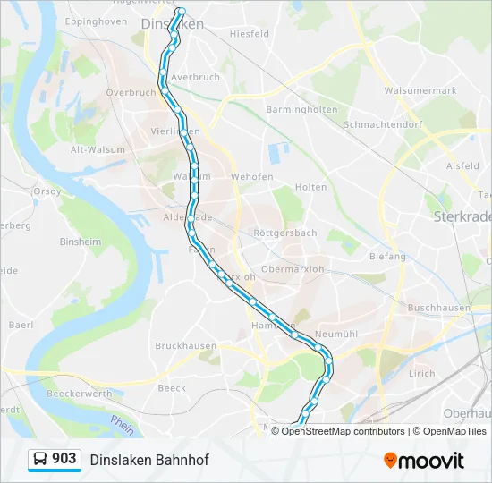 903 Bus Line Map