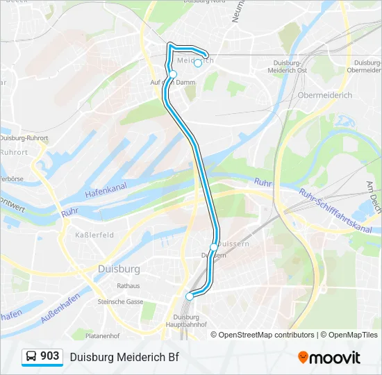 903 Bus Line Map